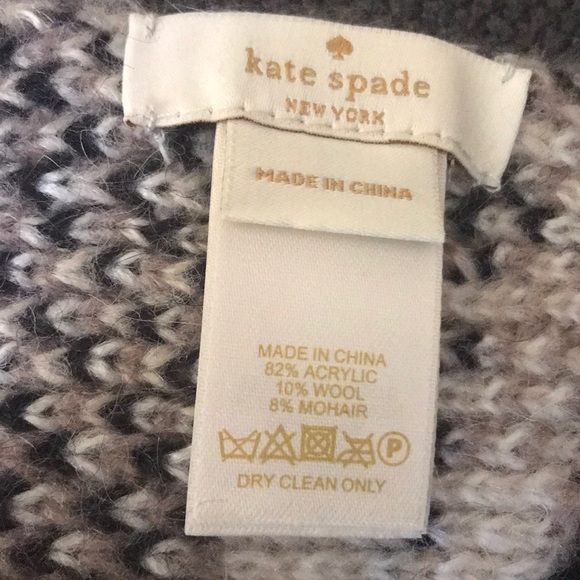 Kate Spade scarf, check pattern - Picture 3 of 3